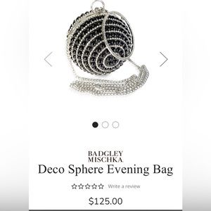 Badgley Mischka Deco Sphere / Disco Ball Evening Bag